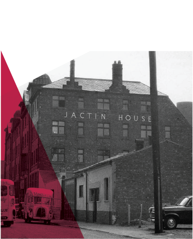 historic photography of jactin house in ancoats, manchester