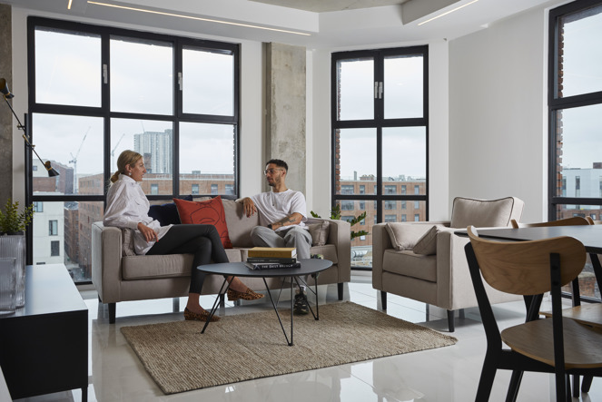 Manchester City Centre Apartment Living Room