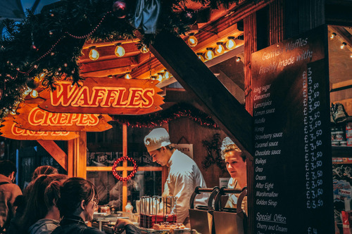 Waffles and crepes manchester christmas markets